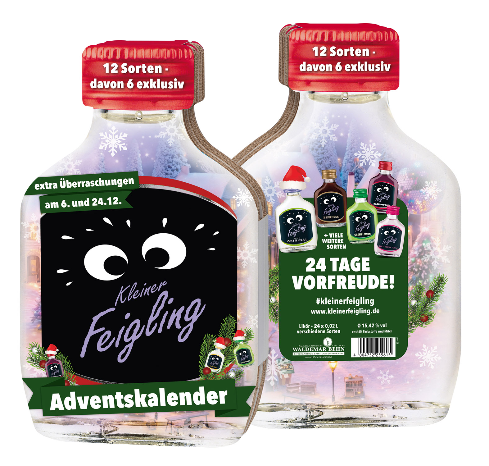 Kleiner Feigling Adventskalender mit 24 x 0,02 L