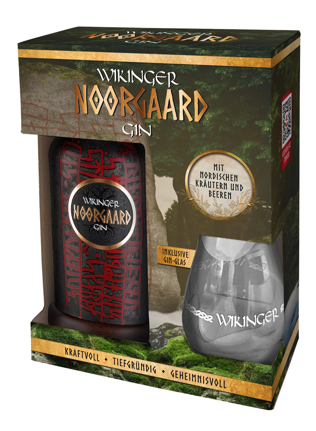 Wikinger Noorgaard Gin Geschenkset mit Glas