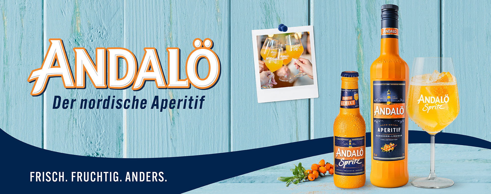 Andalö– Nordischer Sanddorn Aperitif für Spritz & Cocktails
