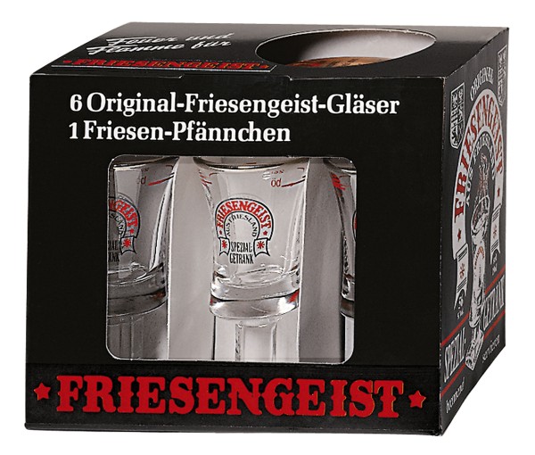 FRIESENGEIST Geschenkpackung 6 Gläser +Löschpfännchen