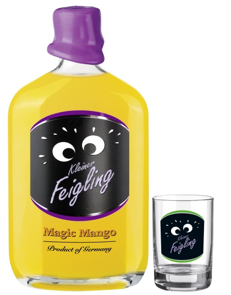 Kleiner Feigling Magic Mango 0,5l + Shot-Glas