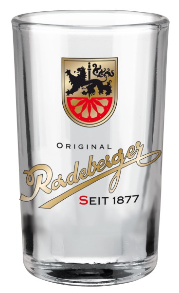 Original Radeberger Shot-Glas 2cl/4cl